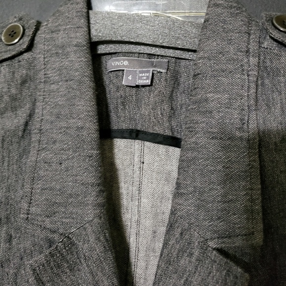 VINCE Gray Stonewashed Blazer - Picture 5 of 5